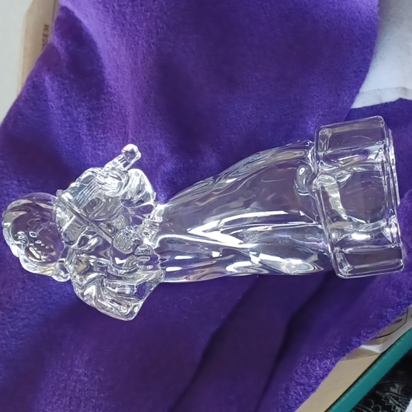 Mikasa Clear Crystal Angel Playing Violin Decoration Herald Collection Figurine - Picture 1 of 5